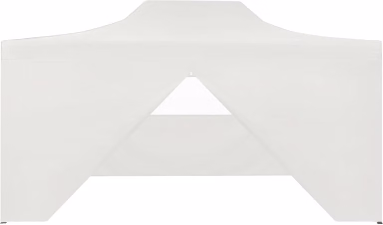 Tendone per Feste Pieghevole con 4 Pareti 3x4,5 m Bianco