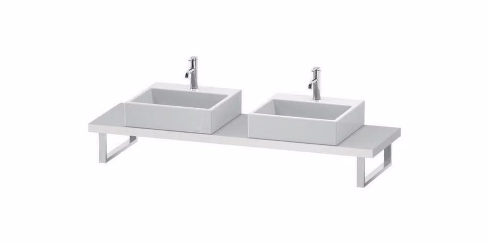 Console DURASTYLE 45 mm di spessore 2 fori 480 bianco opaco bianco opaco