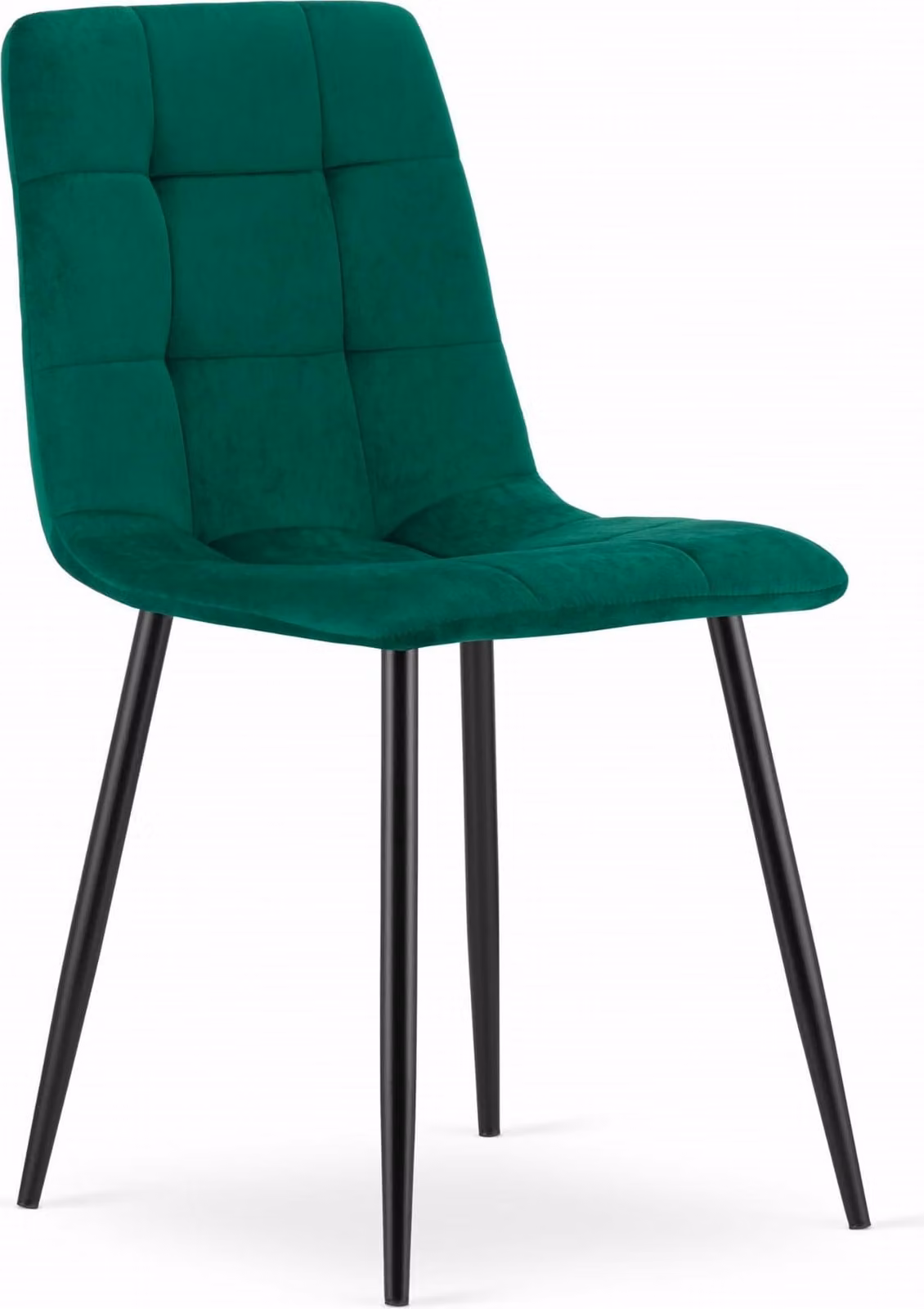 Sedia Valora KARA verde scuro x1 - Sedia decorativa verde per stanze vivaci