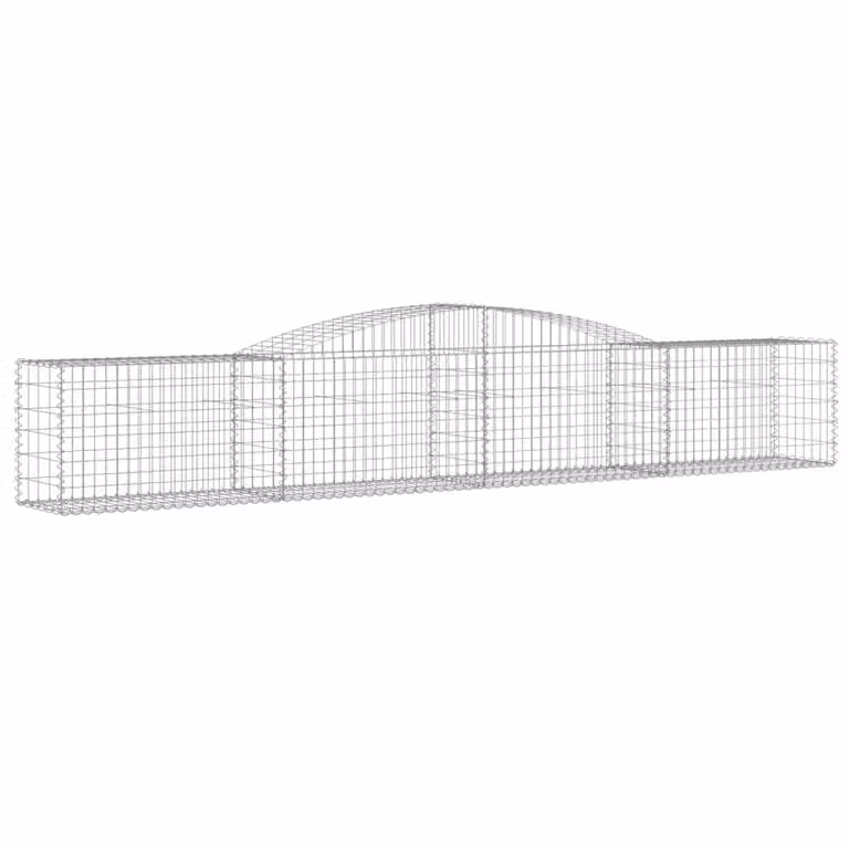 Cesto Gabbione ad Arco 400x50x60/80 cm Ferro Zincato