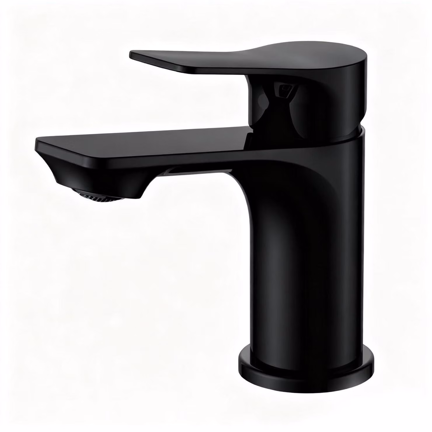 Miscelatore monocomando per lavabo, nero opaco, 86 mm