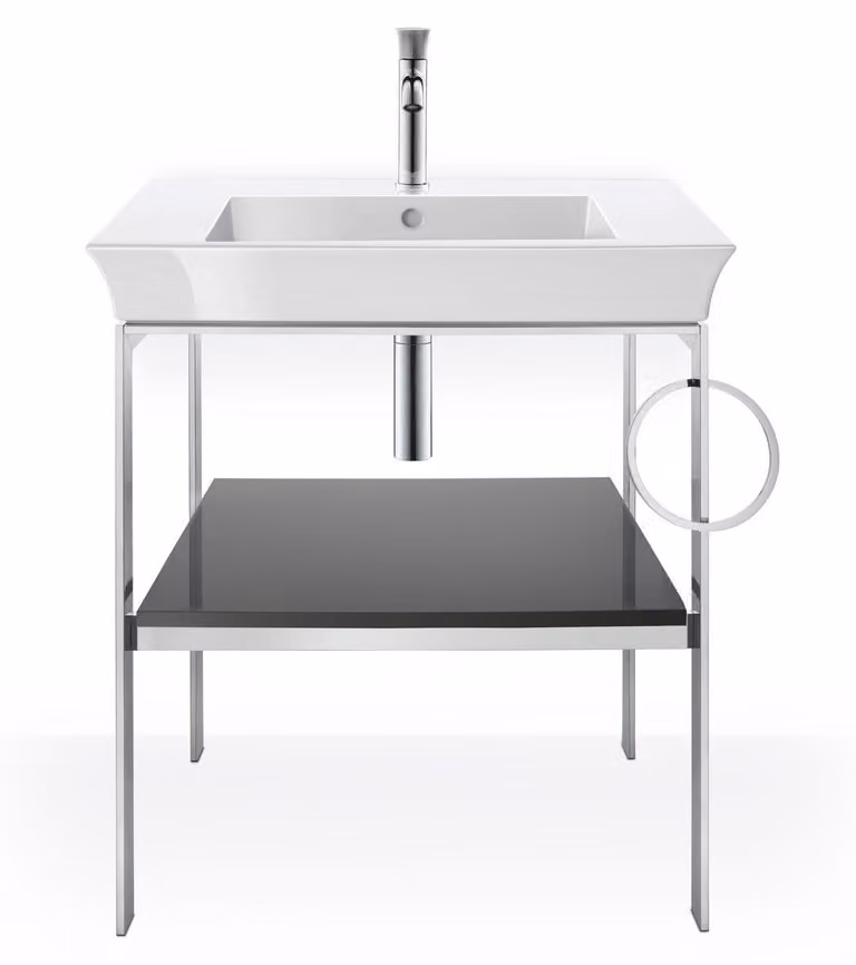 Duravit White Tulip, mitigeur monocommande de lavabo M, sans garniture découlement, saillie 125 mm, WT1020002010, WT1020002010