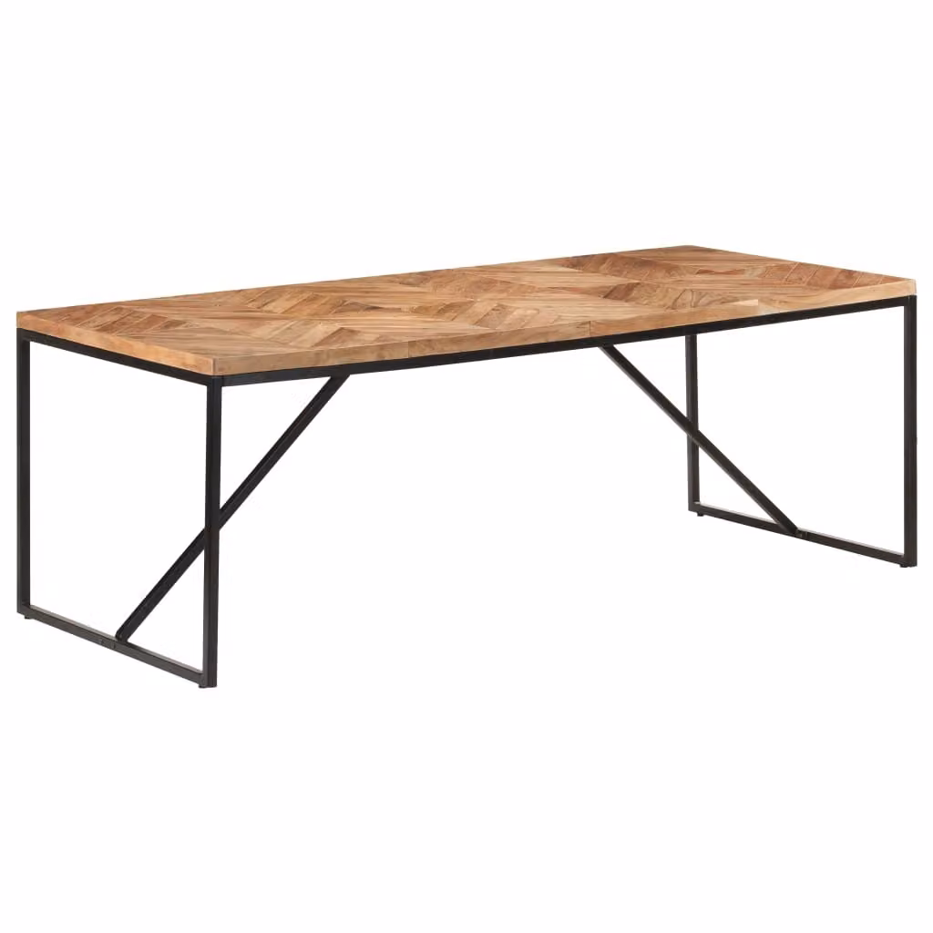 Tavolo da Pranzo 200x90x76 cm Legno Massello di Acacia e Mango