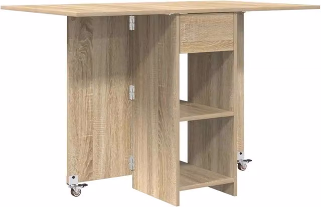 Tavolo da pranzo moderno rettangolare in legno marrone L: 115 cm, P: 70 cm, H: 75 cm
