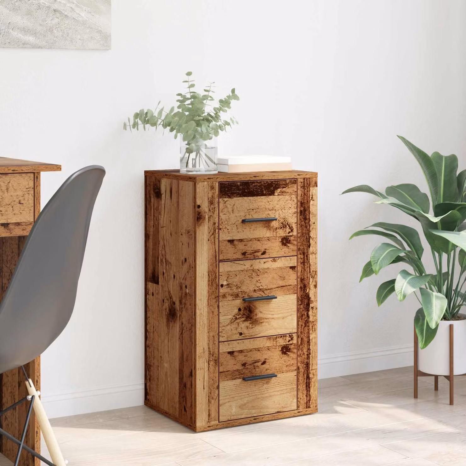 Credenza moderna vidaXL in legno ingegnerizzato marrone L: 40 cm, P: 33 cm, H: 70 cm