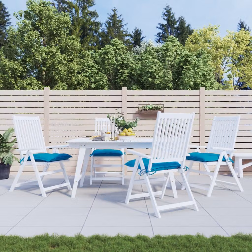 Set di 4 cuscini per pallet vidaXL in tessuto Oxford azzurro, L/P/H: 50 x 50 x 7 cm