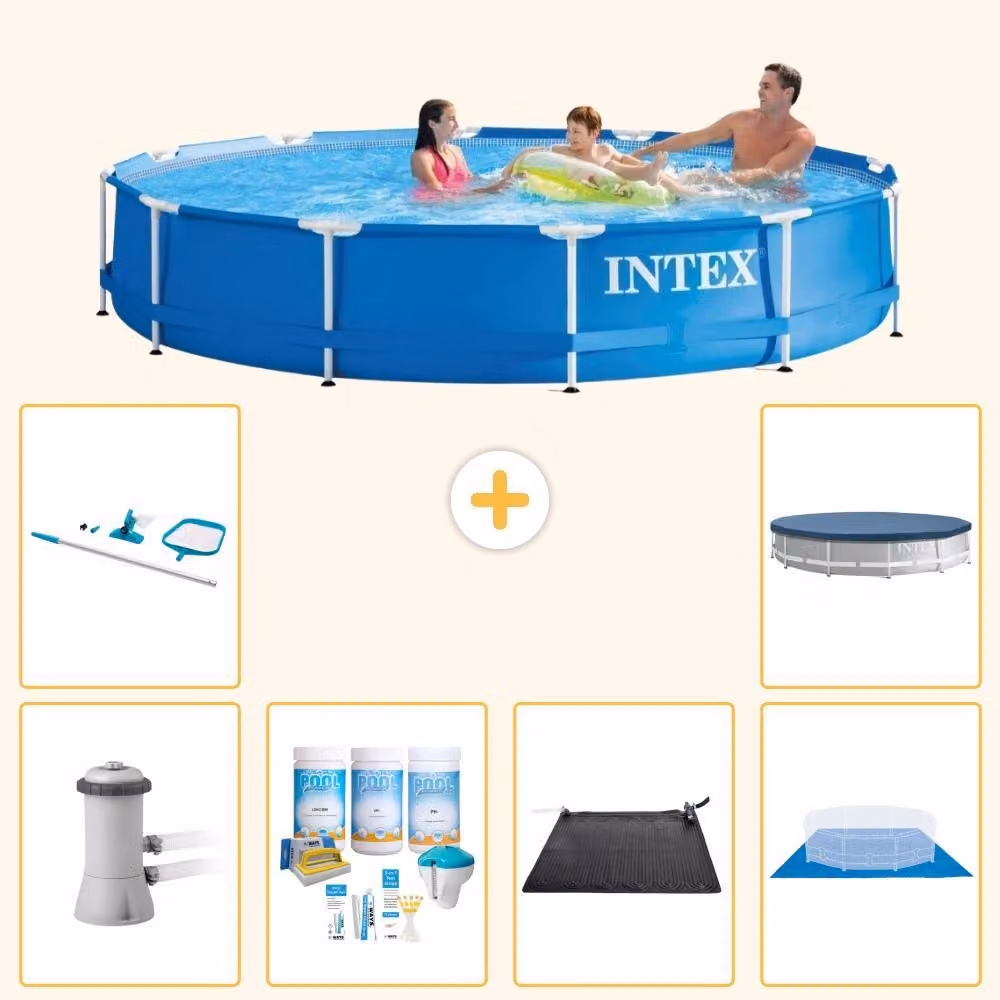 Piscina fuori terra a struttura - 366x76 cm - 7 pezzi - Modello S20467