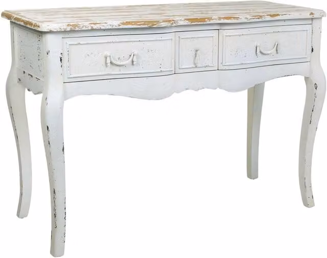 Mobile da ingresso in legno laccato bianco 115x50x80h