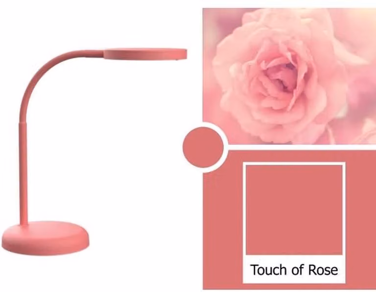 Lampada da tavolo a LED Mauljoy bianco caldo LED tocco di rosa confezione da 12