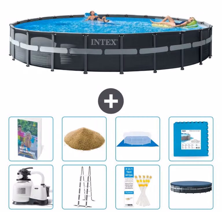 Ultra XTR Pool Rund - 732x132 cm - Set da 7 pezzi, modello S557