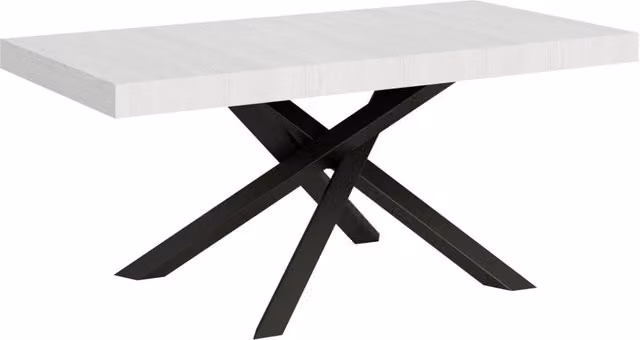 Tavolo da pranzo allungabile Volantis GIORDANOSHOP Bianco Frassino L/P/H: 180-284 x 90 x 77 cm