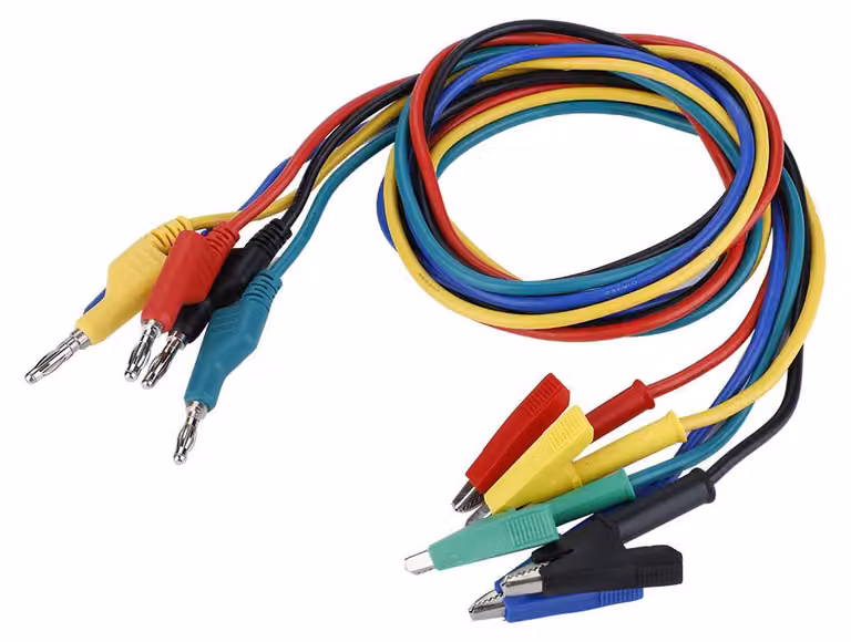 Spina a forma di coccodrillo e banana, cavo, soluzione di sicurezza semplice per multimetri elettrici