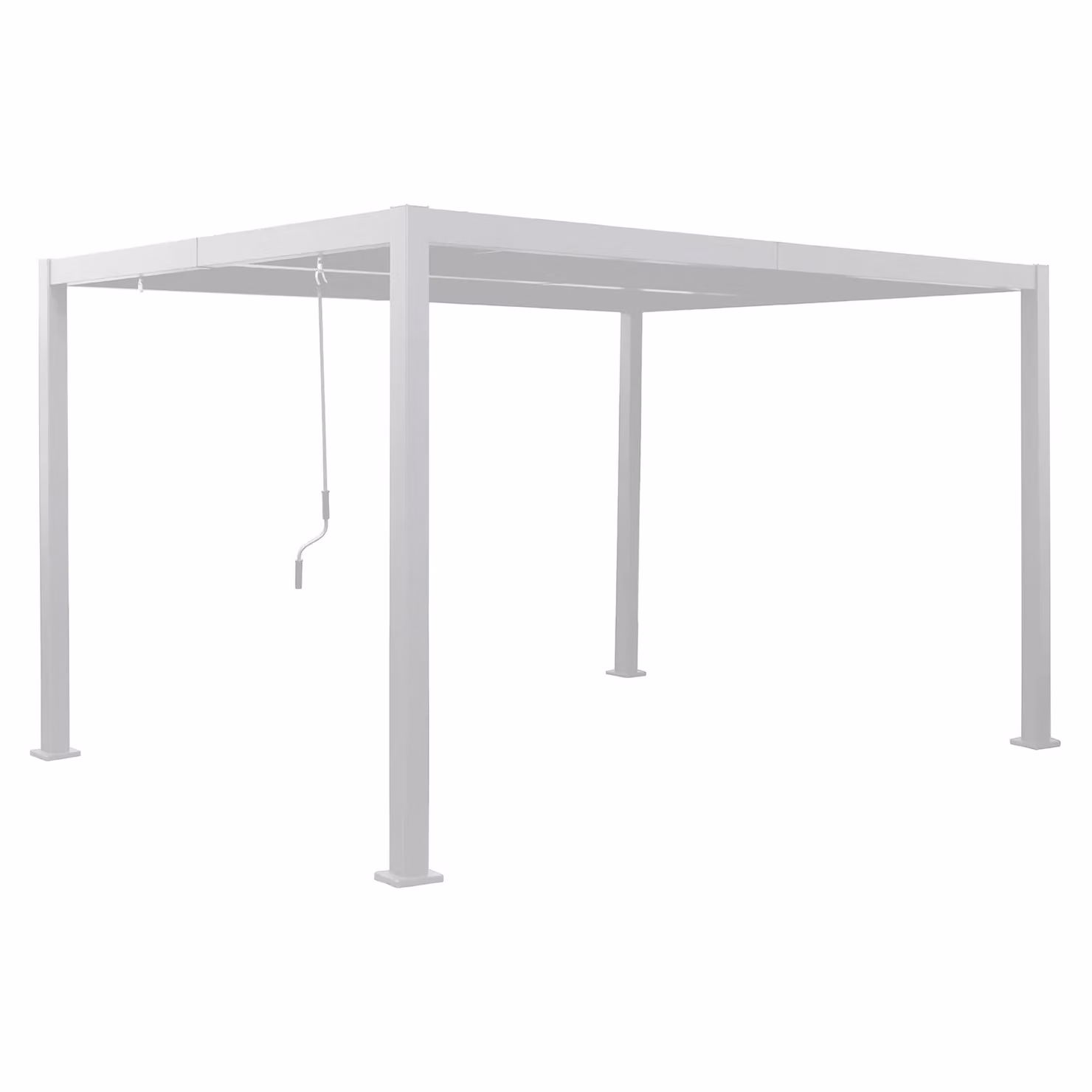 Pergola in Alluminio Casa Collection Sirio con Alette Regolabili Bianca 3x4 m