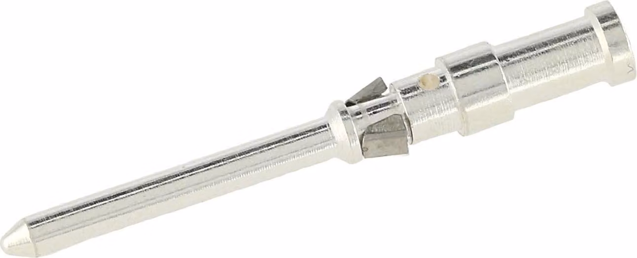 HARTING D-Contatto a crimpare Perno di contatto (M) 0,14 mm² - 0,37 mm² AWG26 - AWG22 argento, 1 pezzo Materiale lega di rame - 1