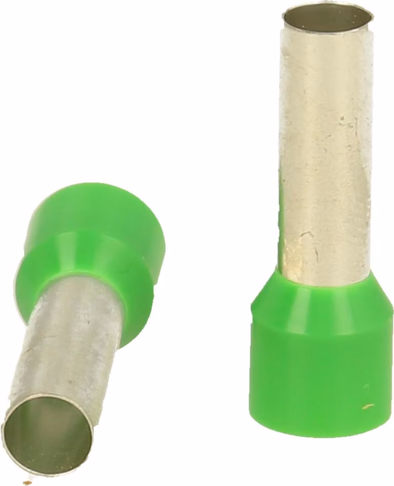 Capicorda isolati DIN 46228 parte 4, misura L, codice colore WE sezione 16 mm² verde - 1 pezzo