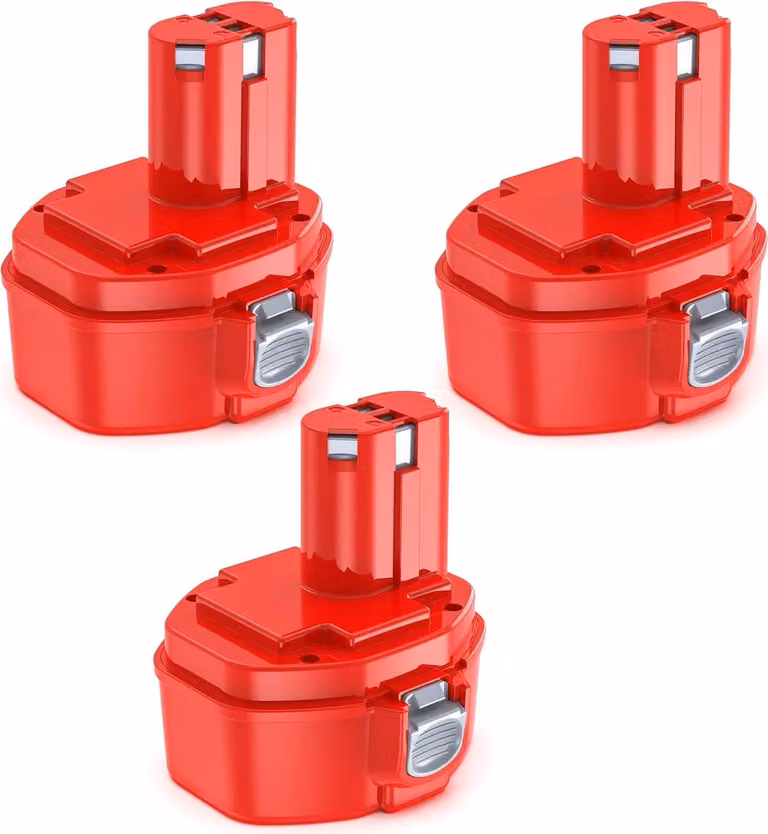 Batteria di ricambio per utensili elettrici - Batteria PA14 Ni-MH - 14,4 V - 5000 mAh - Set di 3 batterie