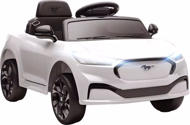 Macchina elettrica per bambini Ford Mustang Minimal bianco L 92 cm x P 55 cm x H 44 cm