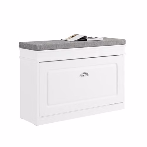 SoBuy Panca scarpiera con cuscino 75x24x51cm per ingresso