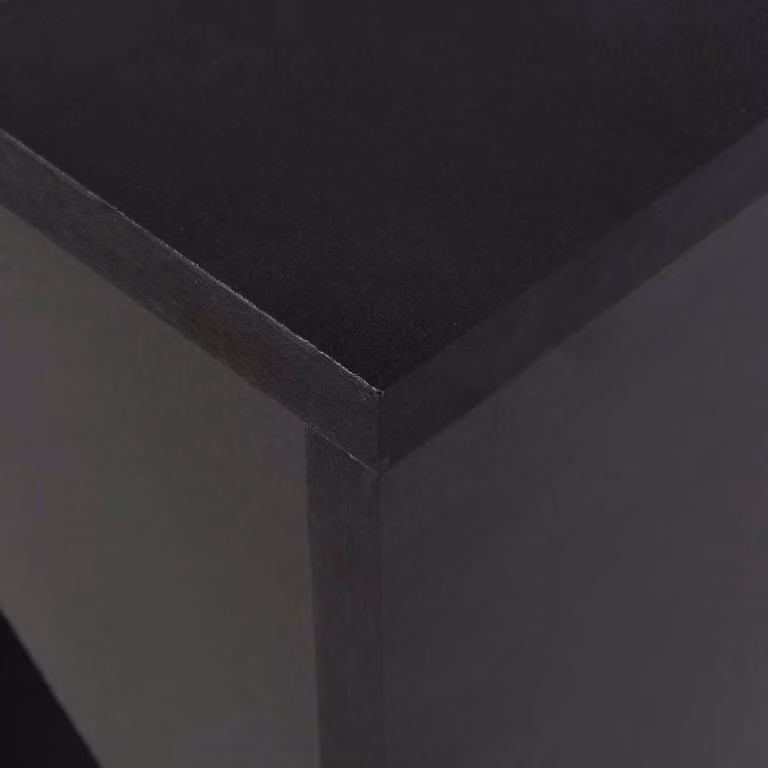 vidaXL Tavolo da bar con ripiano mobile nero 138 x 40 x 120 cm