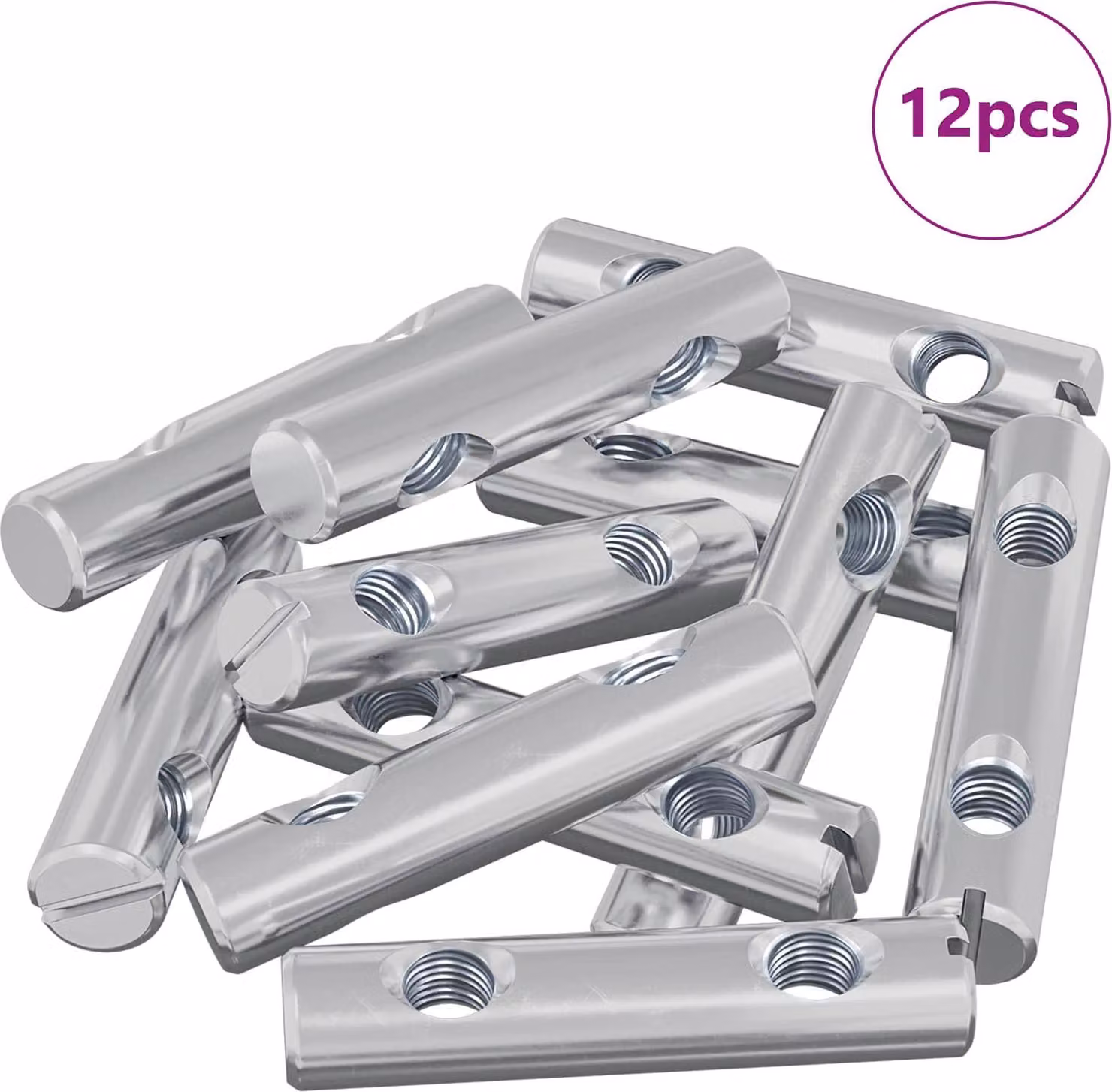 Dado 12 pcs Zincato 60 x 12 mm Ferro