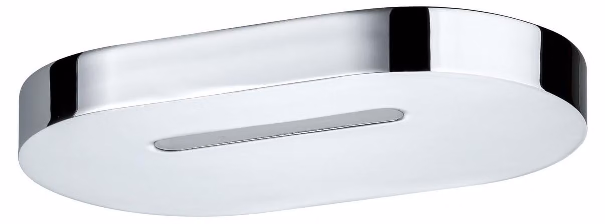 Paulmann WallCeiling Belona IP44 10W LED 120x200mm Chrom Satin 230V Alu Acryl