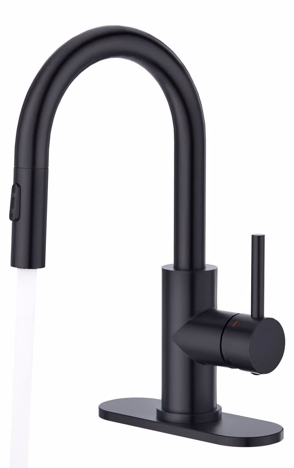 Rubinetto da bagno con soffione estraibile, miscelatore monocomando nero per lavello, piccolo lavabo, sistema a estrazione, 2 modalità, certificazioni cUPC/NSF