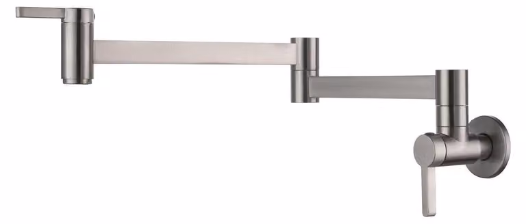 Miscelatore monocomando da parete, girevole a 360°, per acqua fredda, in ottone