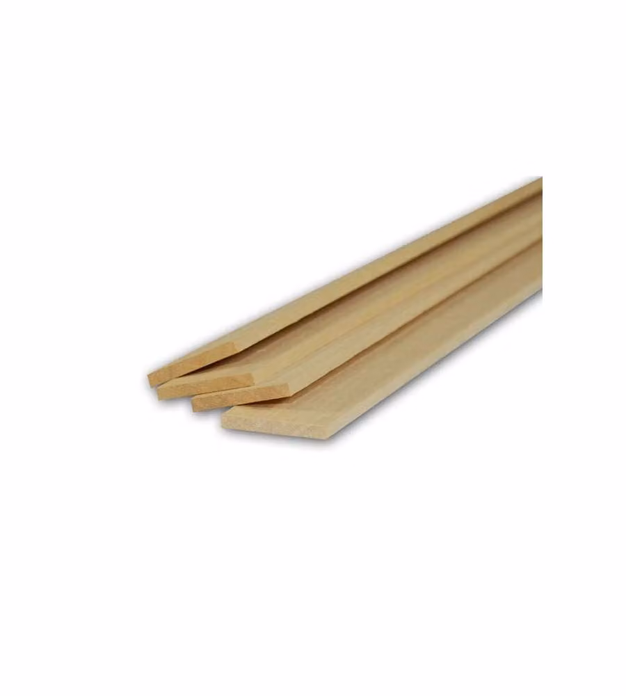Pircher Listelli Samba Piallati 10x40x2500mm Legno Naturale Fai-da-te