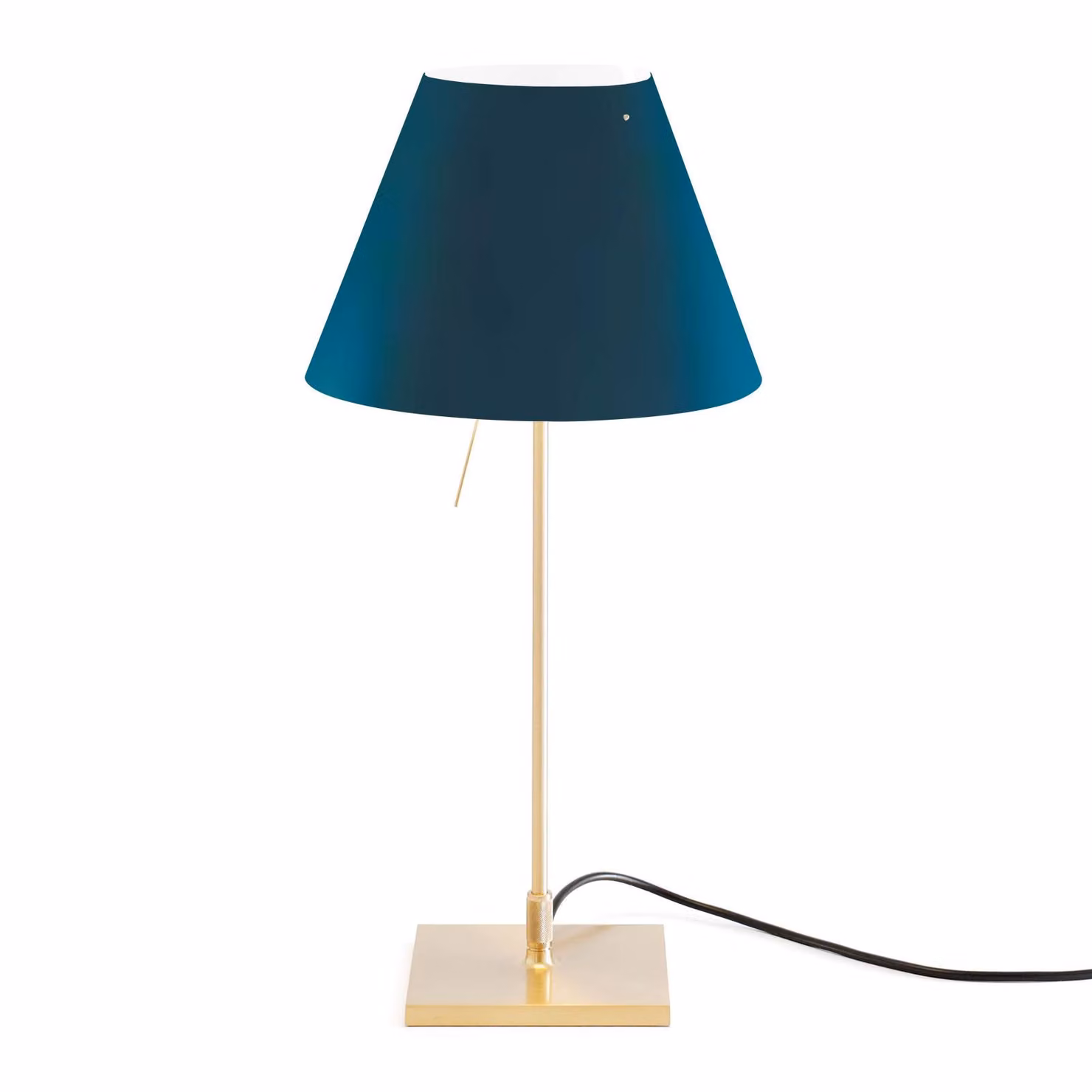 Luceplan Lampada da tavolo Costanzina, Ottone / Oro, Soggiorno / Sala da pranzo, Alluminio, Design, Lampada da tavolo