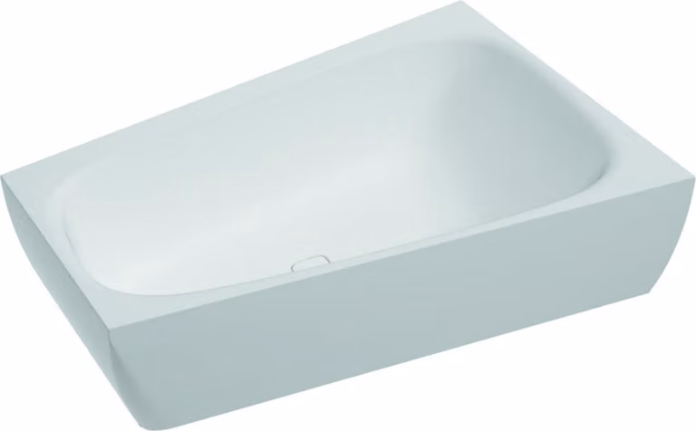 Vasca da bagno trapezoidale iSensi 1700 x 1000 x 450 mm, a destra, bianca