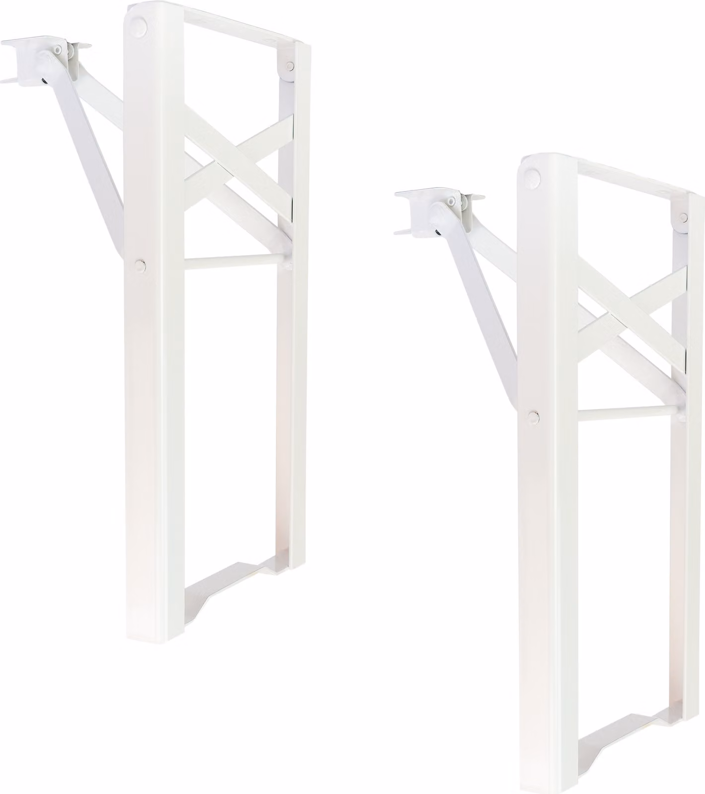 Natural Goods Berlin telaio per mobili BIERZELT, set per tenda da birra fai da te, telaio per tavolo pieghevole, telaio per panca, set per tendone, inossidabile, H43 x L23cm - panca, bianco, 2 pezzi