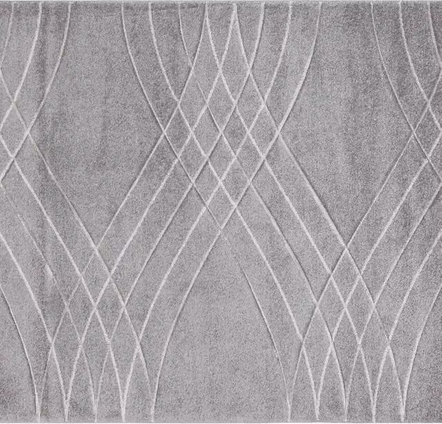 Tappeto Carve Weave in polipropilene grigio L 230 x P 160 cm