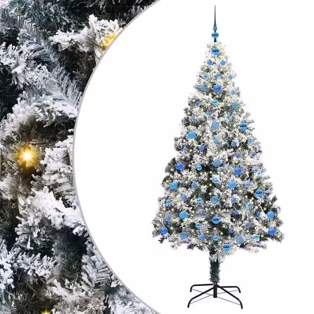 Albero di Natale | Decorazioni natalizie artificiale con 300 LED Bianco 210 cm