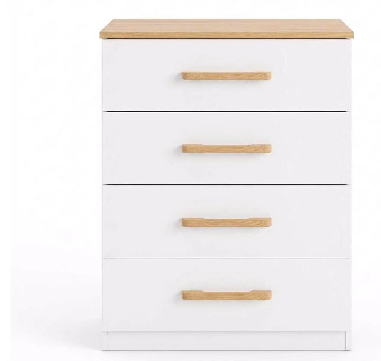 Comodino bianco moderno, mobile contenitore credenza, armadio