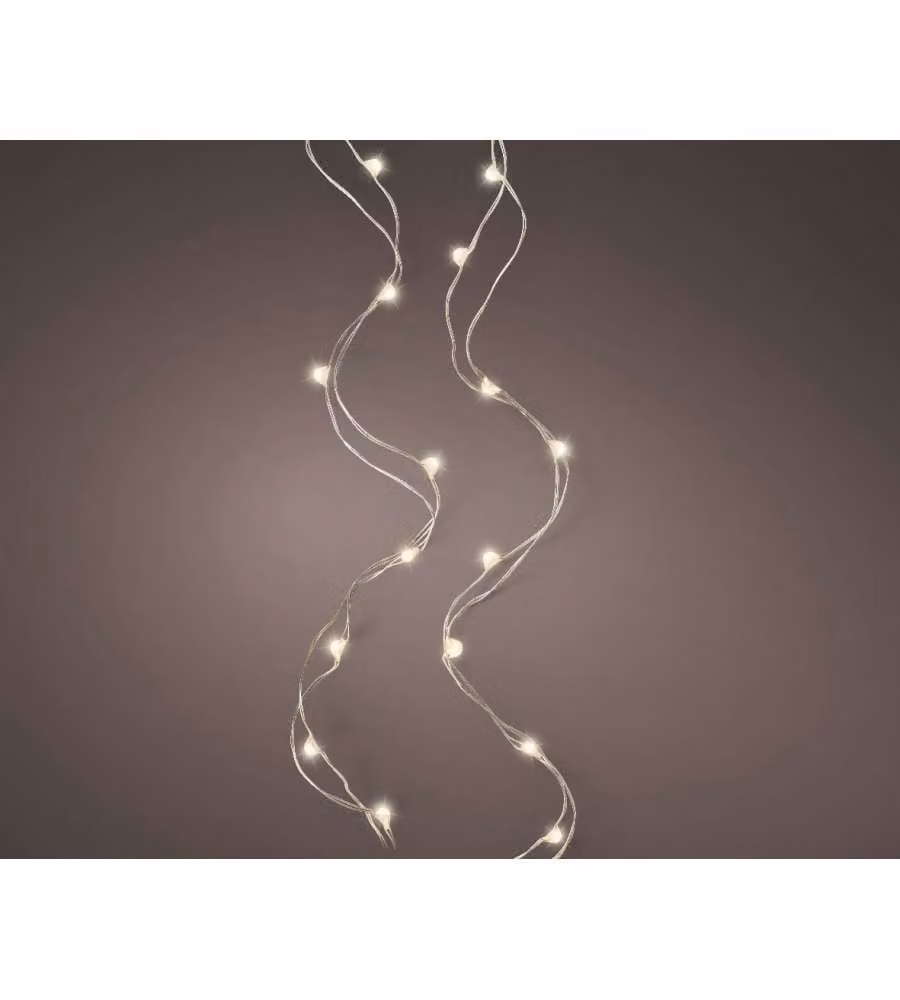 Lumineo Ghirlanda Luminosa - 40 Micro-LED Luce Calda - 195 cm