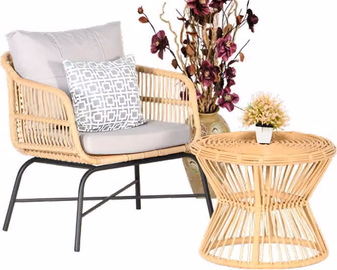 Set 2tlg GartenMöbel Sitzmöbel Sofagarnitur Terrasse Couchtisch Hochwertiges