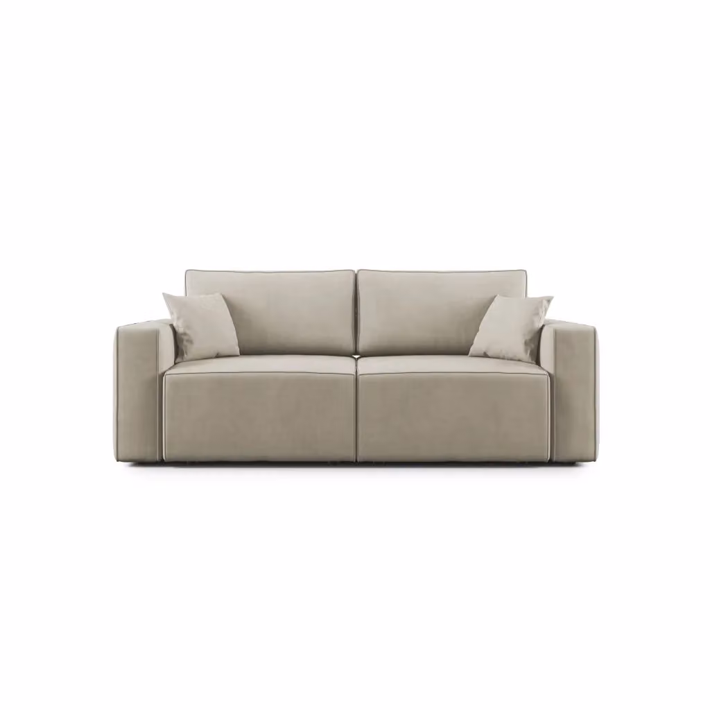 Divano Morfeo Divani.Store in tessuto beige con funzione letto e coperture rimovibili, Larghezza: 180 cm – 2