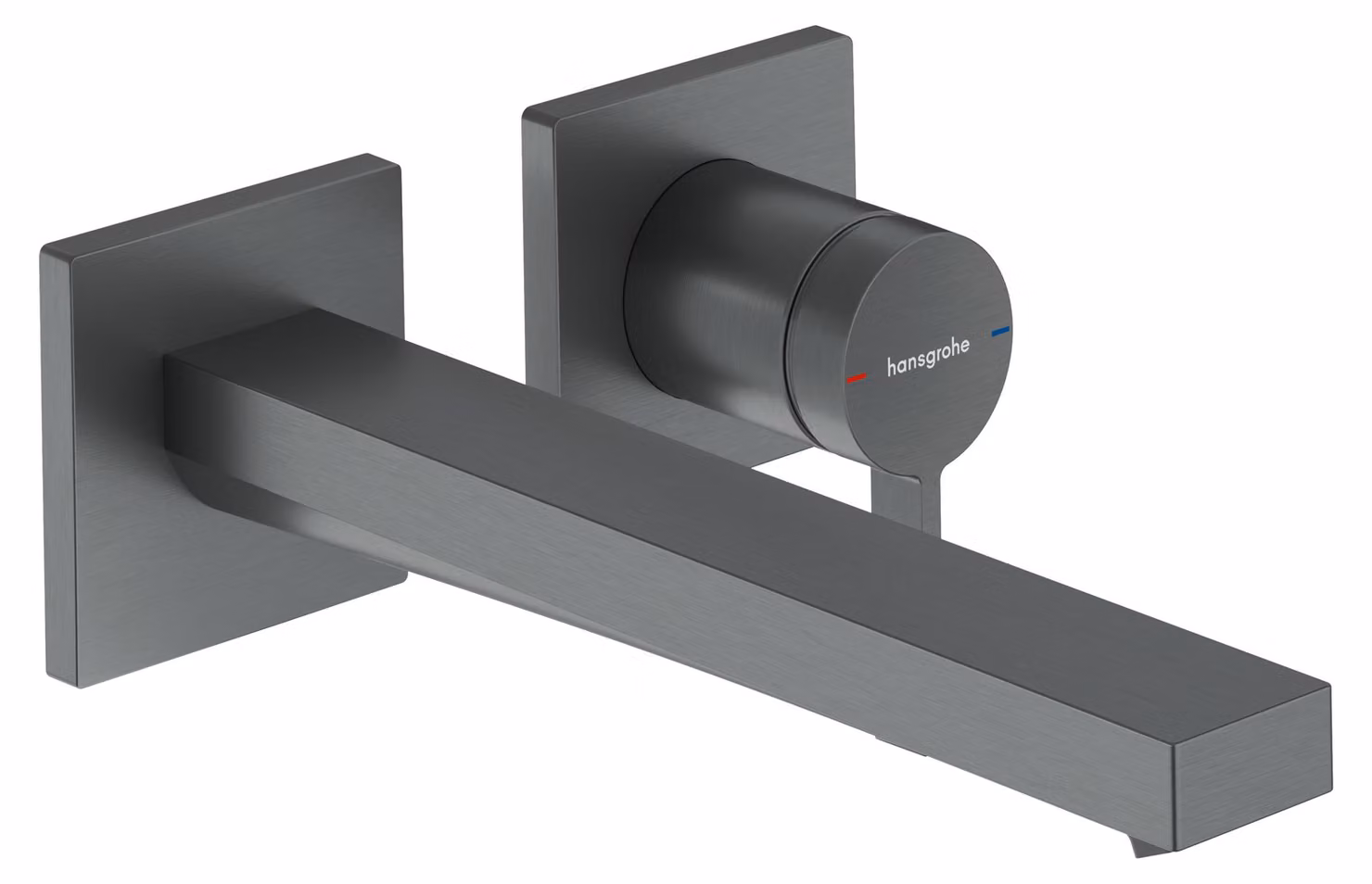 Mitigeur monocommande de lavabo hansgrohe Tecturis E, encastré, portée de 225 mm, garniture de vidage non obturable, EcoSmart+, 73051340, 73051340