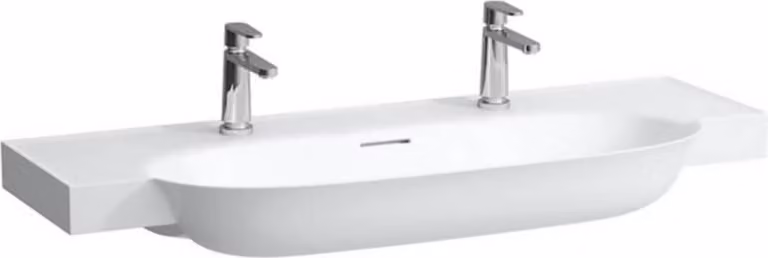 LAUFEN The New Classic lavabo, encastré, avec trop-plein, 2 trous pour robinet, 1200x480mm, H8138584001071, H8138584001071
