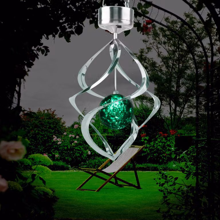 Luce di energia solare, luce del sensore LED, luce della suoneria del vento, lampada della suoneria del vento, lampada del sensore LED