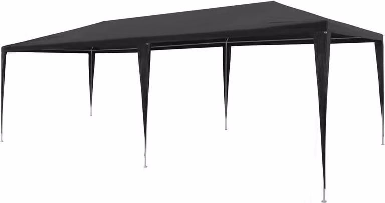 The Living Store Partyzelt 3x6 m PE Anthrazit