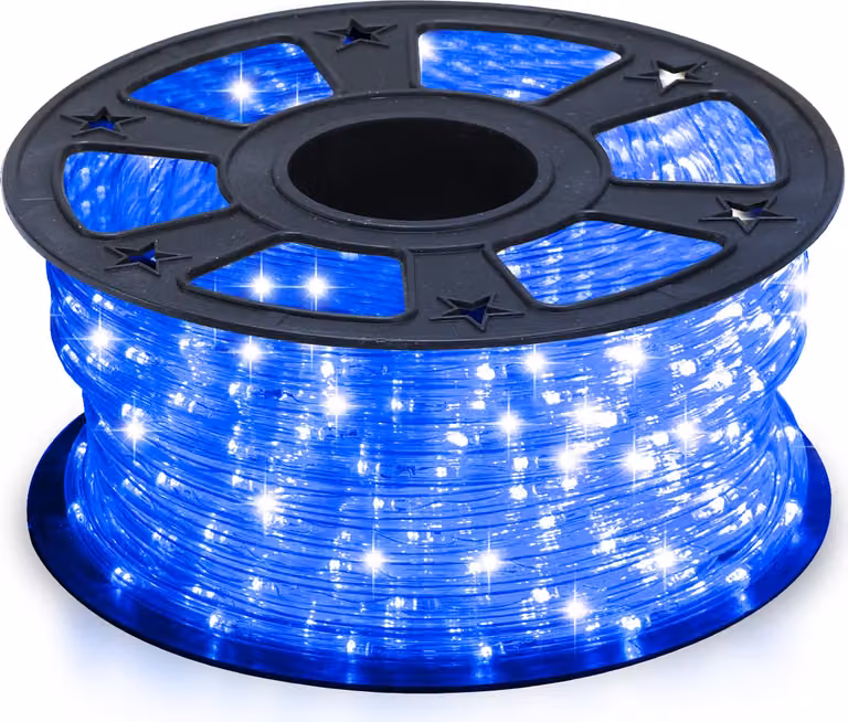 Clanmacy 10M LED corda luminosa corda luminosa per esterni e interni con 240 LED luci di Natale decorazione di Natale blu