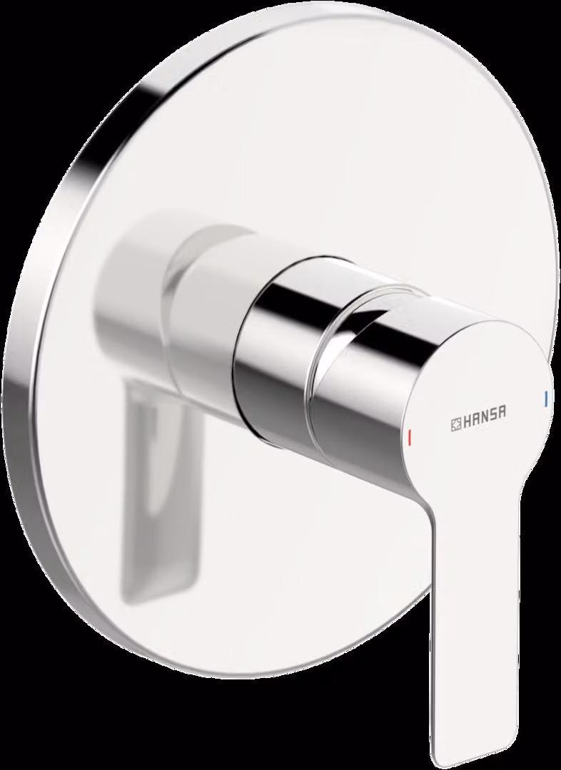 Robinet de douche HANSA HANSALIGNA, set de finition, encastré, rosace ronde, 83879503, 83879503