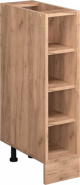 Scaffale da cucina Vicco R-Line Rovere dorato 20 cm senza piano di lavoro, Model 37396