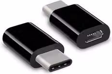 Adattatore USB C a Micro USB Hamlet Colore Nero XADTC UM MF