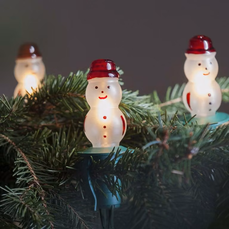 Set pupazzo di neve a LED Exihand, bianco, TVP-12 + 12 filamenti, 20 V/0,2 W, espandibile