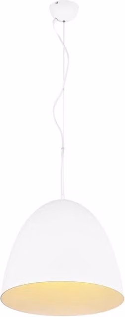 Lampada a sospensione Trio Leuchten RL TILDA bianca in metallo, Ø 40 cm, dimmerabile e con altezza regolabile