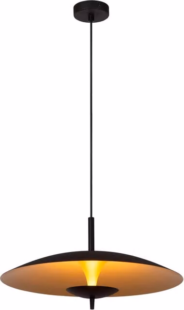 Lampada a sospensione Lucide Vulcan LED 9W nero oro