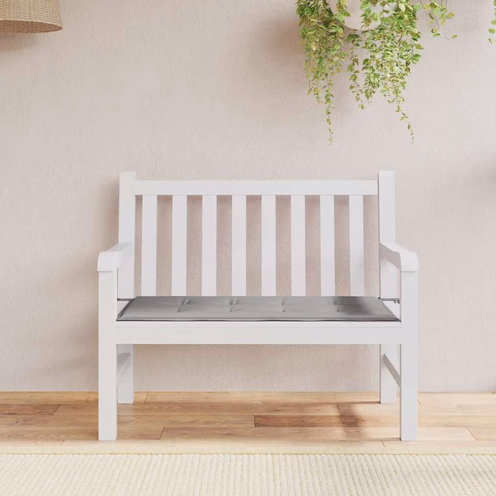 Cuscino per panca vidaXL Grigio in tessuto Oxford impermeabile e traspirante L/P/H: 120 x 50 x 3 cm