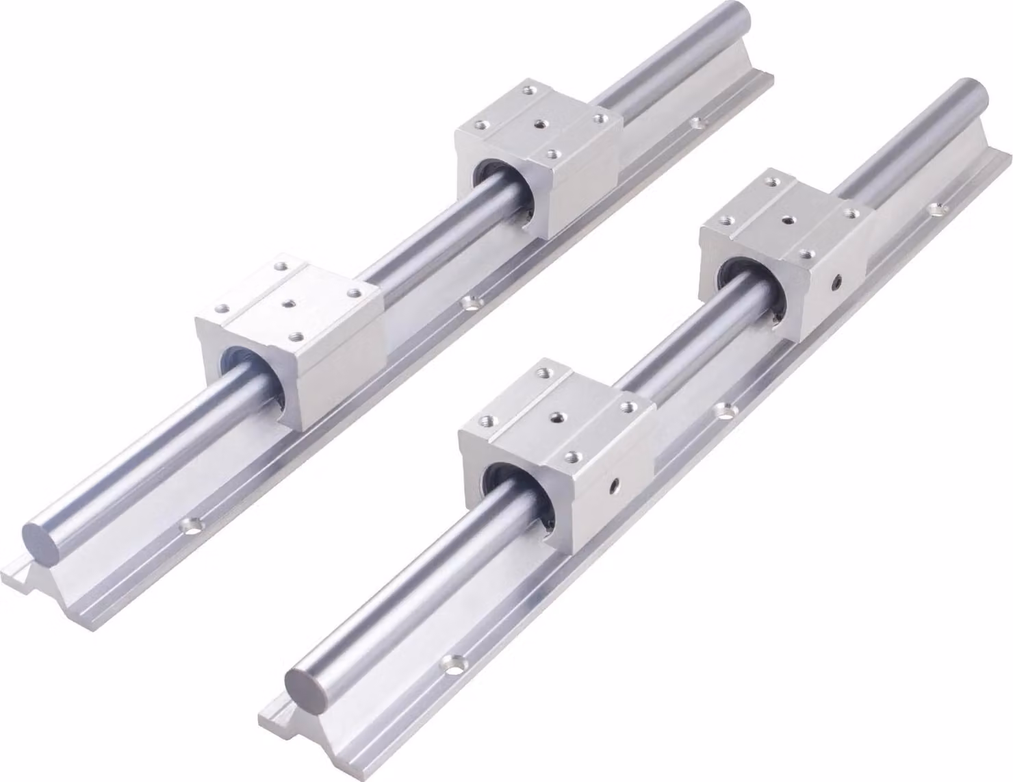 Guida lineare, lega di alluminio, alta precisione, 600 mm, 2 blocchi SBR12 4
